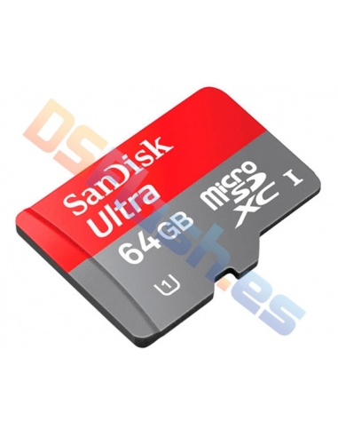 Tarjeta memoria MicroSD 64 GB Clase 10 SanDisk Ultra